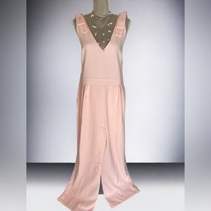 NWT Chelsea•28 Pink Potpourri Jumpsuit Size 16